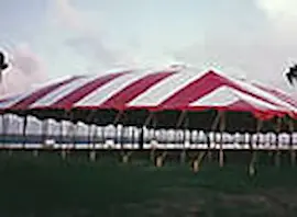 High peak pole tent party rental in Katy TX